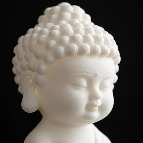 Mini Meditating Buddha Statue ， Buddha Ceramic Sculpture