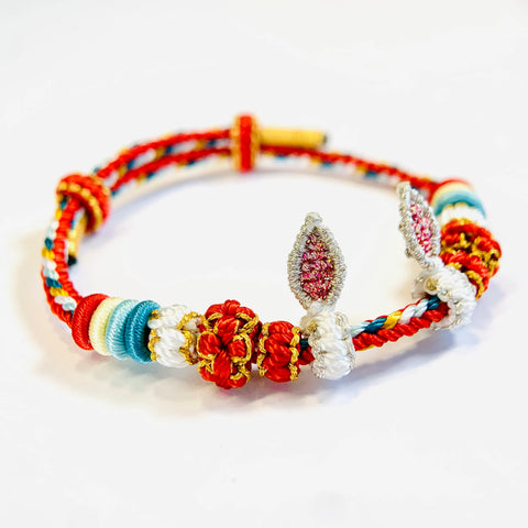 Customized Hand Woven Rabbit Bracelet - Hand