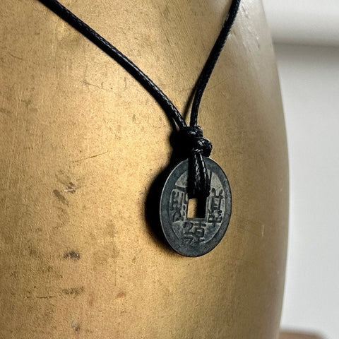 Chinese coin pendant necklace