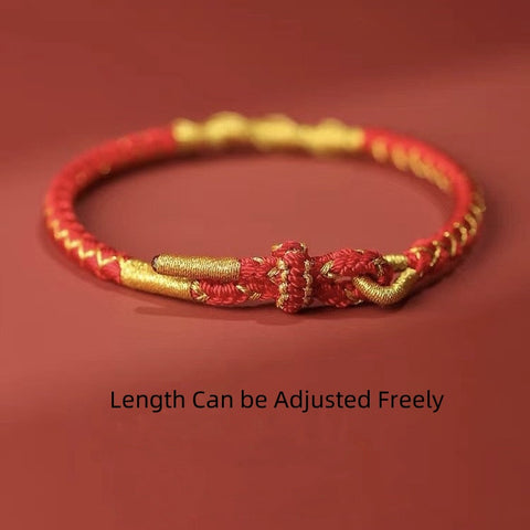 Customized Hand Woven 2024 Year of Zodiac Dragon Bracelet