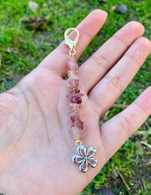 Spiritual Hippie Keychains, Natural Healing Crystals