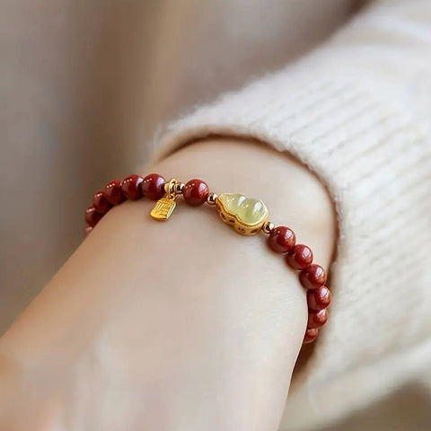 Attract Good Health Wu Lou Feng Shui Bead Bracelet