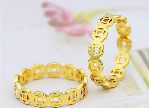 Vintage Money Rings Wealth Luckly Jewelry