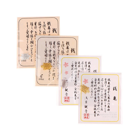 Tortuga de dinero japonesa, templo de Asakusa, pequeño protector de tortuga dorada, oración, suerte, riqueza, decoración del hogar, regalo de la suerte, venta al por mayor