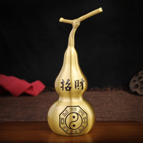 Copper Gourd Decorative Gourd Opening Gourd Copper Gourd For Opening Gourd Feng Shui Figurine