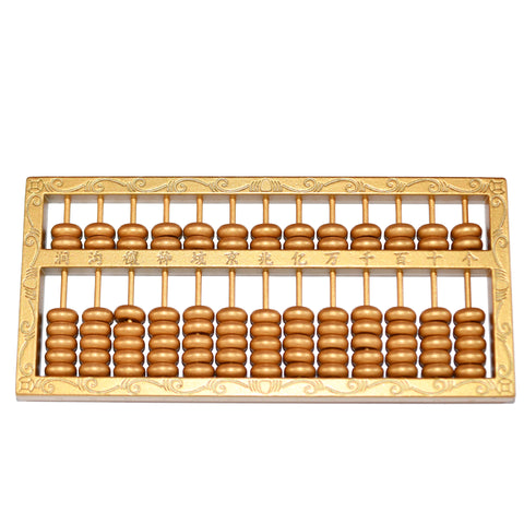 Fortune Multiplying Abacus Decor: Precision Crafted Metal Ornament for Office Feng Shui and Unique Decor, Enhancing Wealth and Luck