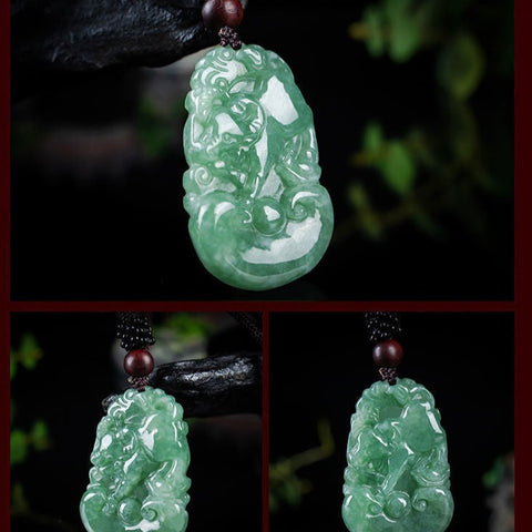 Jade 12 Chinese Zodiac Signs Pendants for Men and Women, Jade Pendant Necklaces