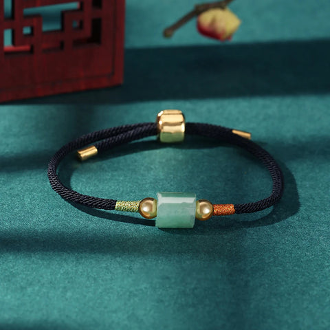 Pulsera de Aventurina de Hilo Tibetano - Hecha a Mano