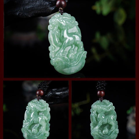 Jade 12 Chinese Zodiac Signs Pendants for Men and Women, Jade Pendant Necklaces