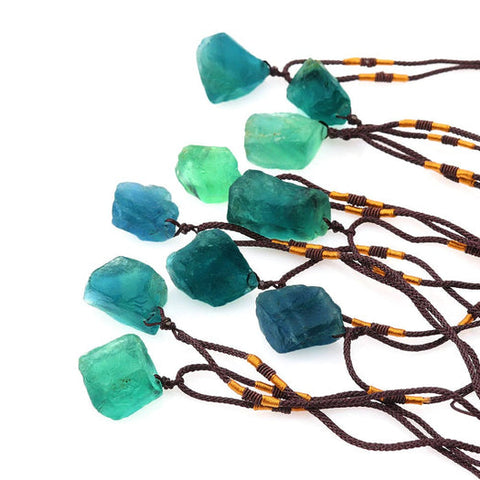 Natural Green Crystal Healing Necklace