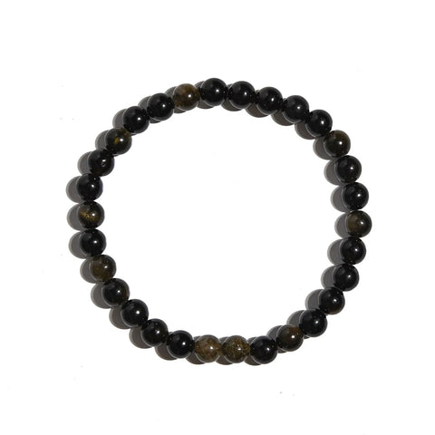 Pulsera de obsidiana negra