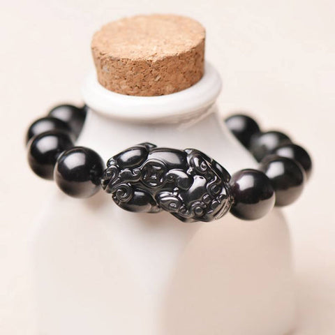 Pi Yao Obsidian Wealth Bracelet