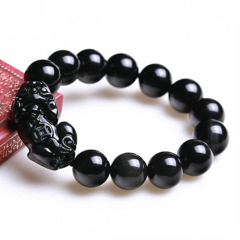 Pulsera de riqueza de obsidiana Pi Yao