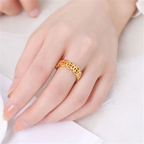 Vintage Money Rings Wealth Luckly Jewelry